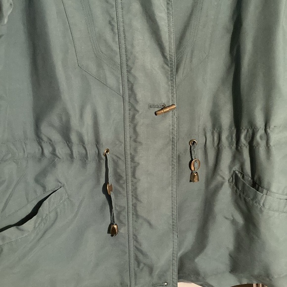 Vintage green spring jacket GALLERY SPORT•shoulder pads• Excellent condition •XL - Picture 3 of 6